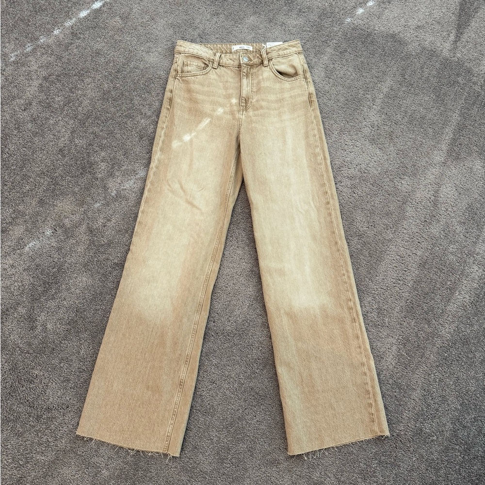 Mango Danila Wideleg High Rise Jeans